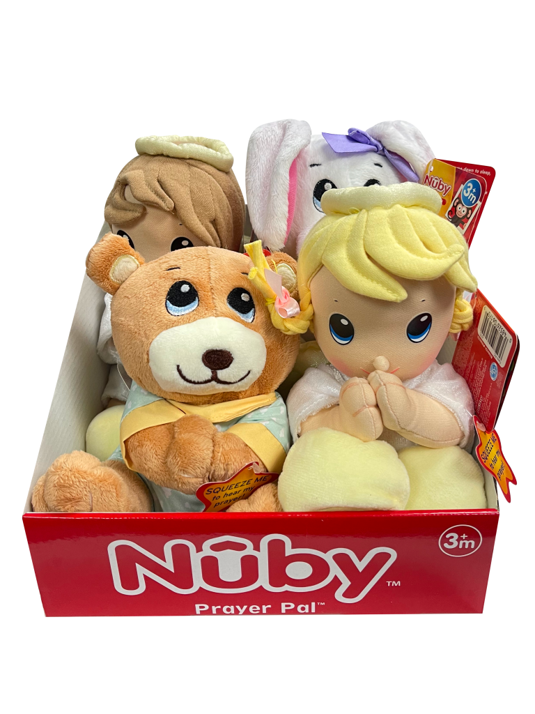 Nuby Pray Pal Plush (4pcs per Display) - Atlantic Trading Co.