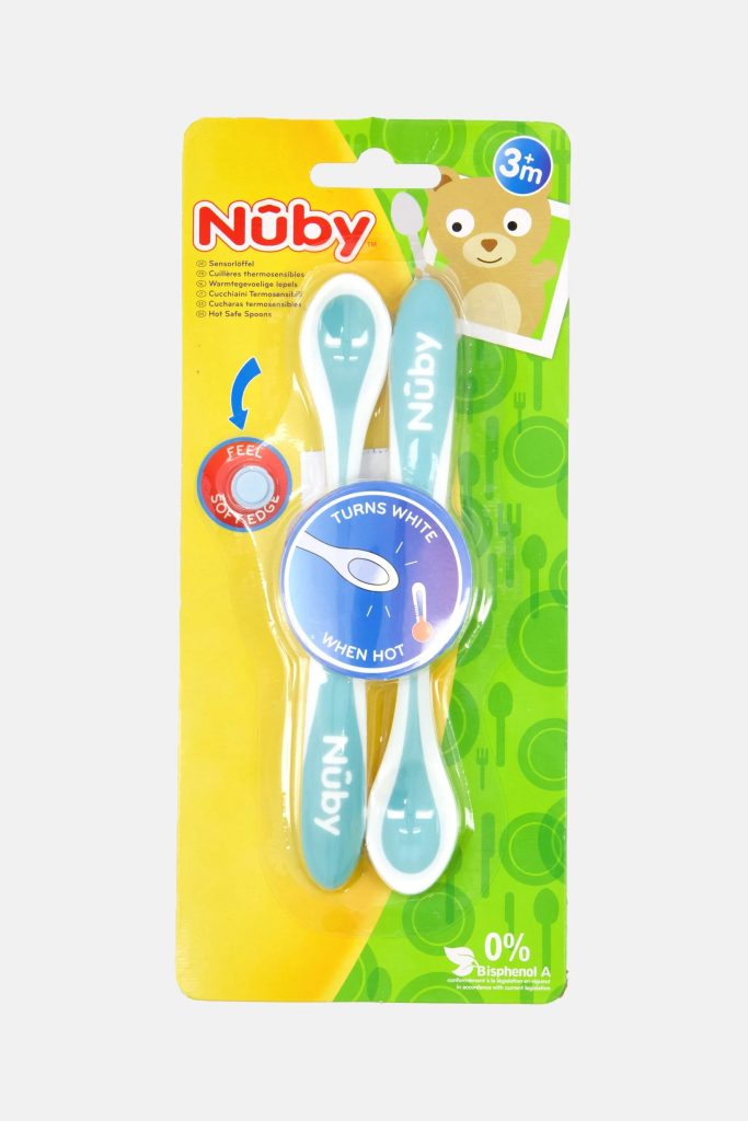 Nuby 2pk Hot & Safe Long Handle Spo - Atlantic Trading Co.